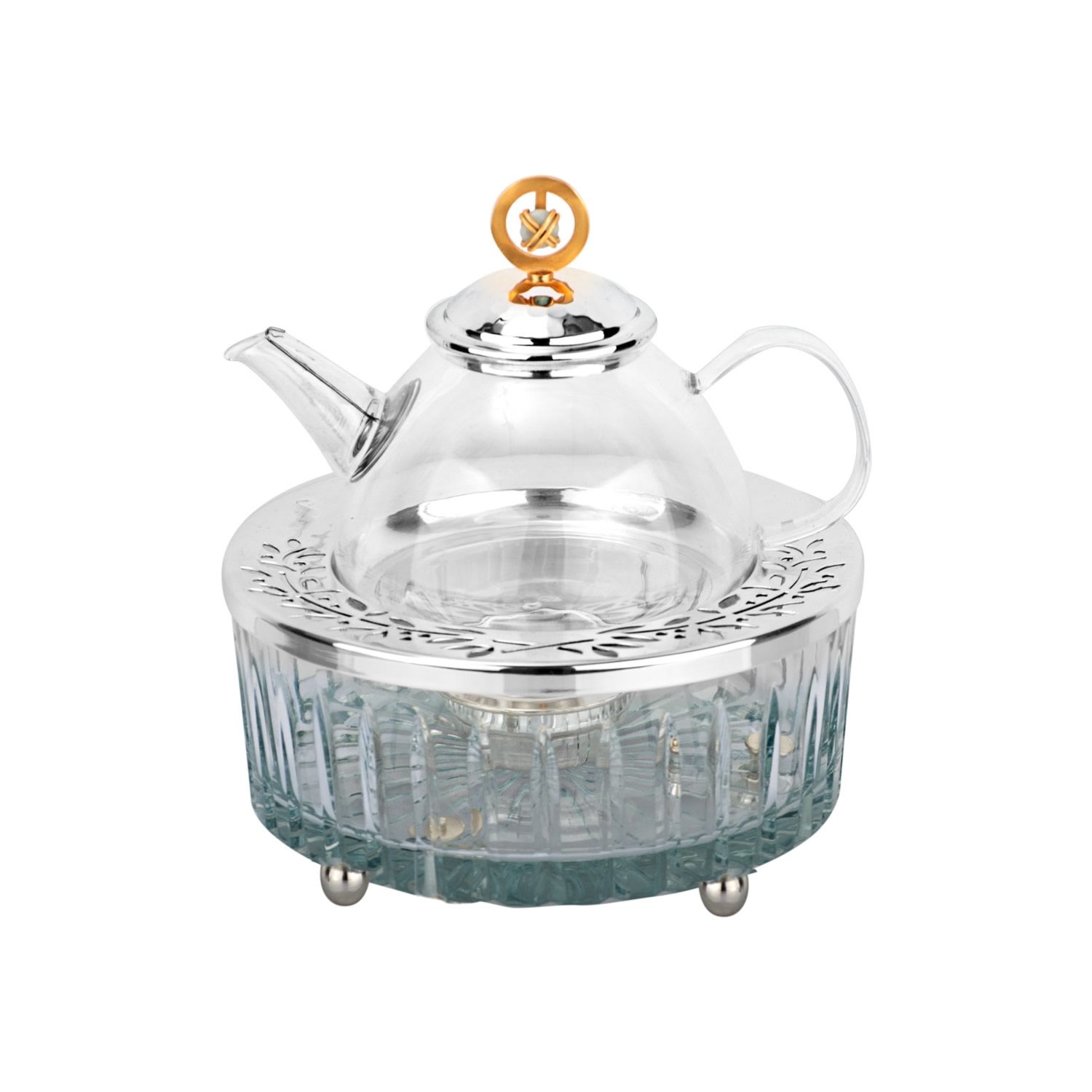 Cam Isıtıcılı Demlik