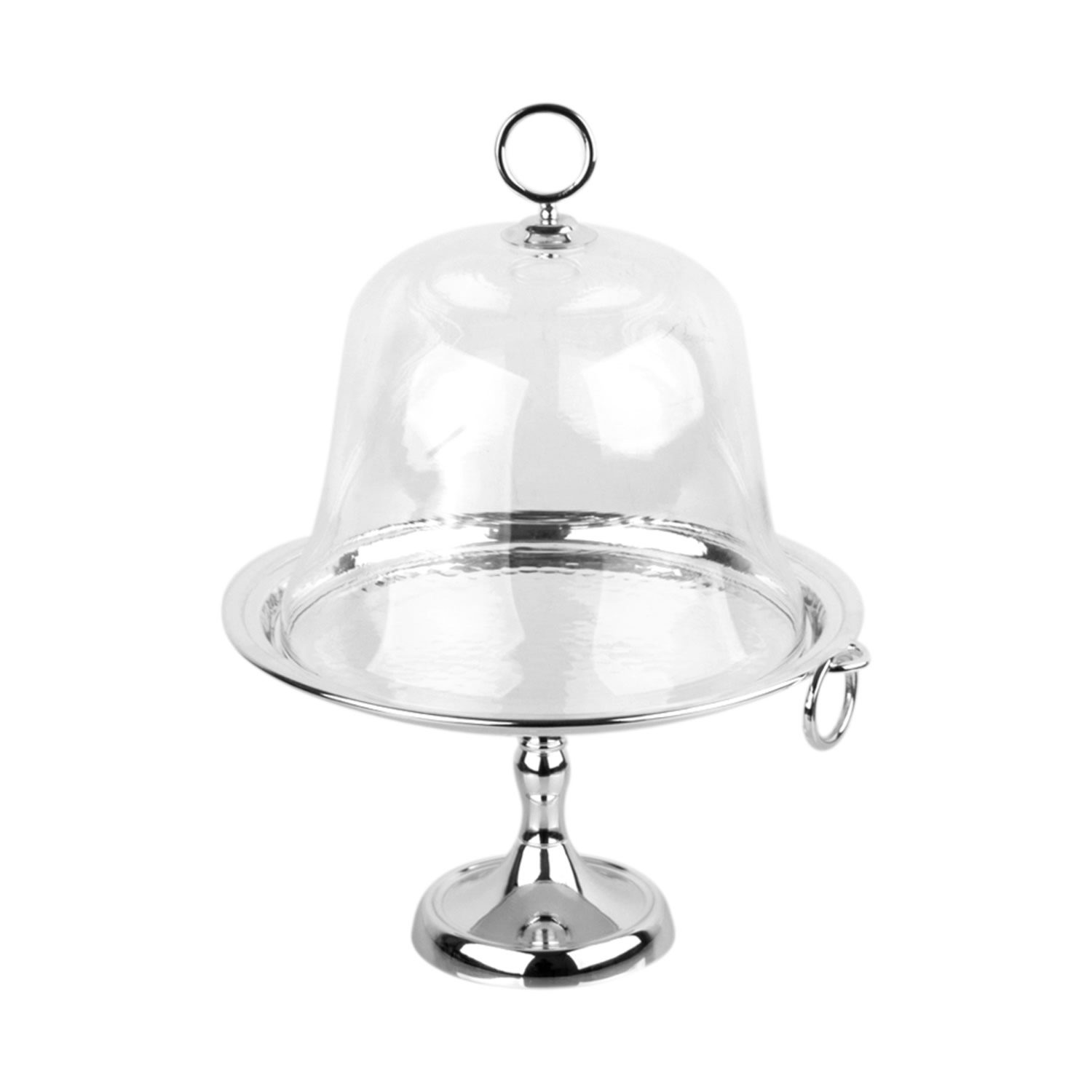 Cam Kapaklı Yuvarlak Ayaklı Pastalık 