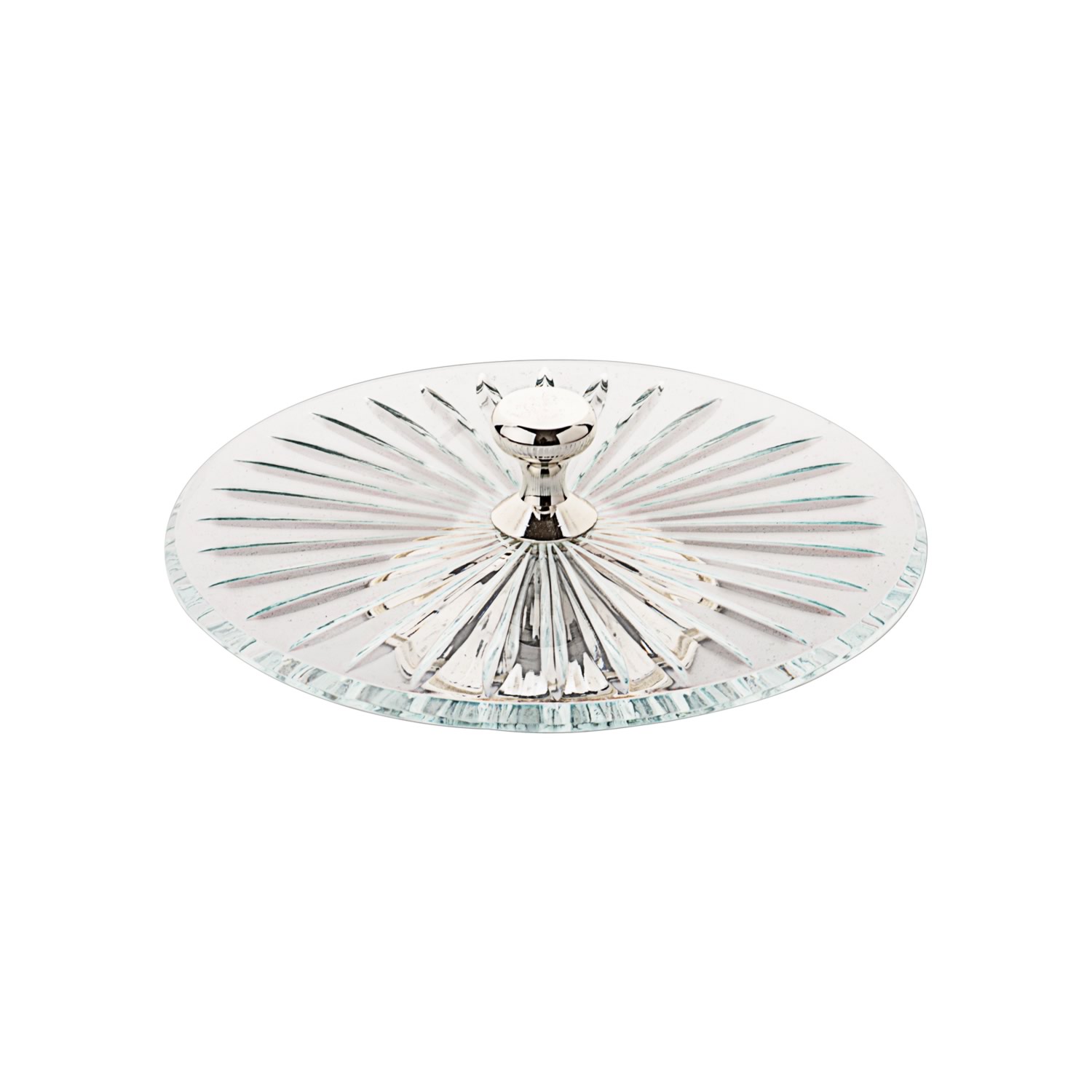 Yuvarlak Ortadan Tutmalı Cam Servis 