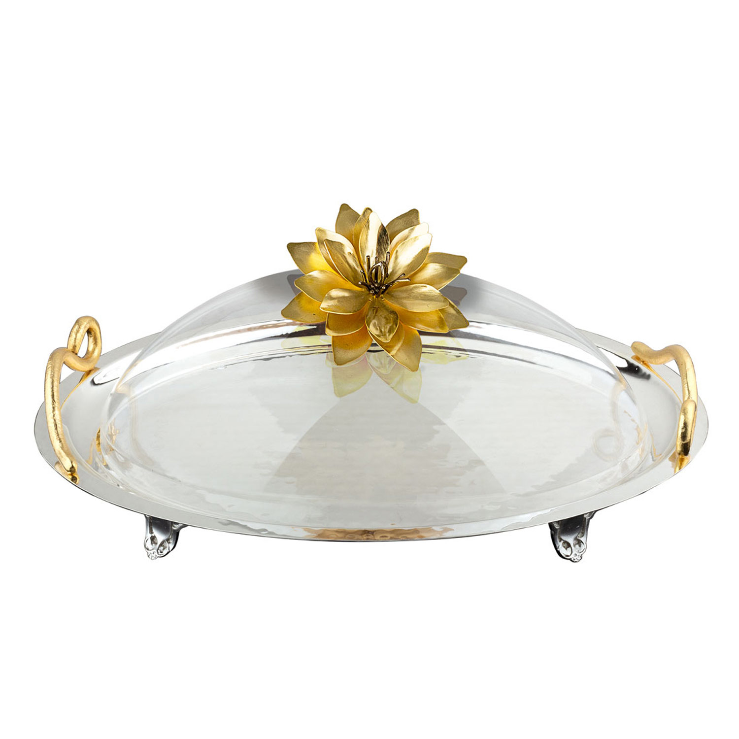 Oval Pleksi Kapaklı Servis Tepsisi