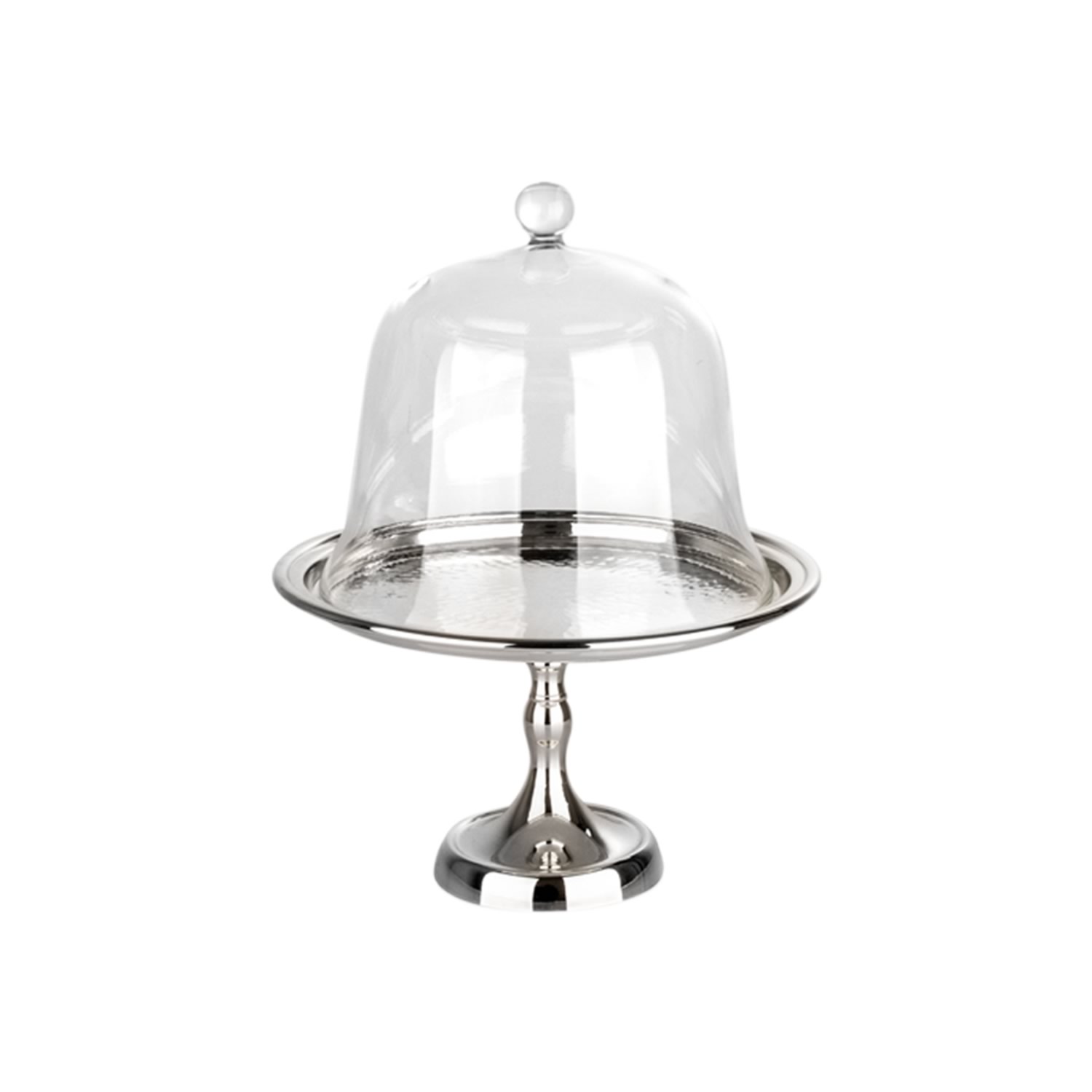 Cam Kapaklı Yuvarlak Ayaklı Pastalık 