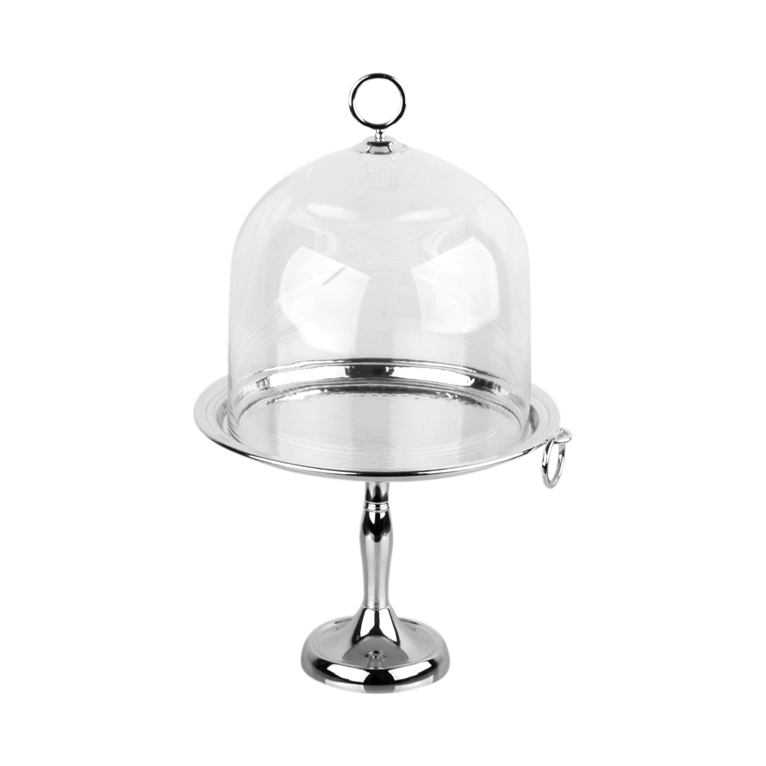 Archy Cam Kapaklı Yuvarlak Pastalık 24x45cm