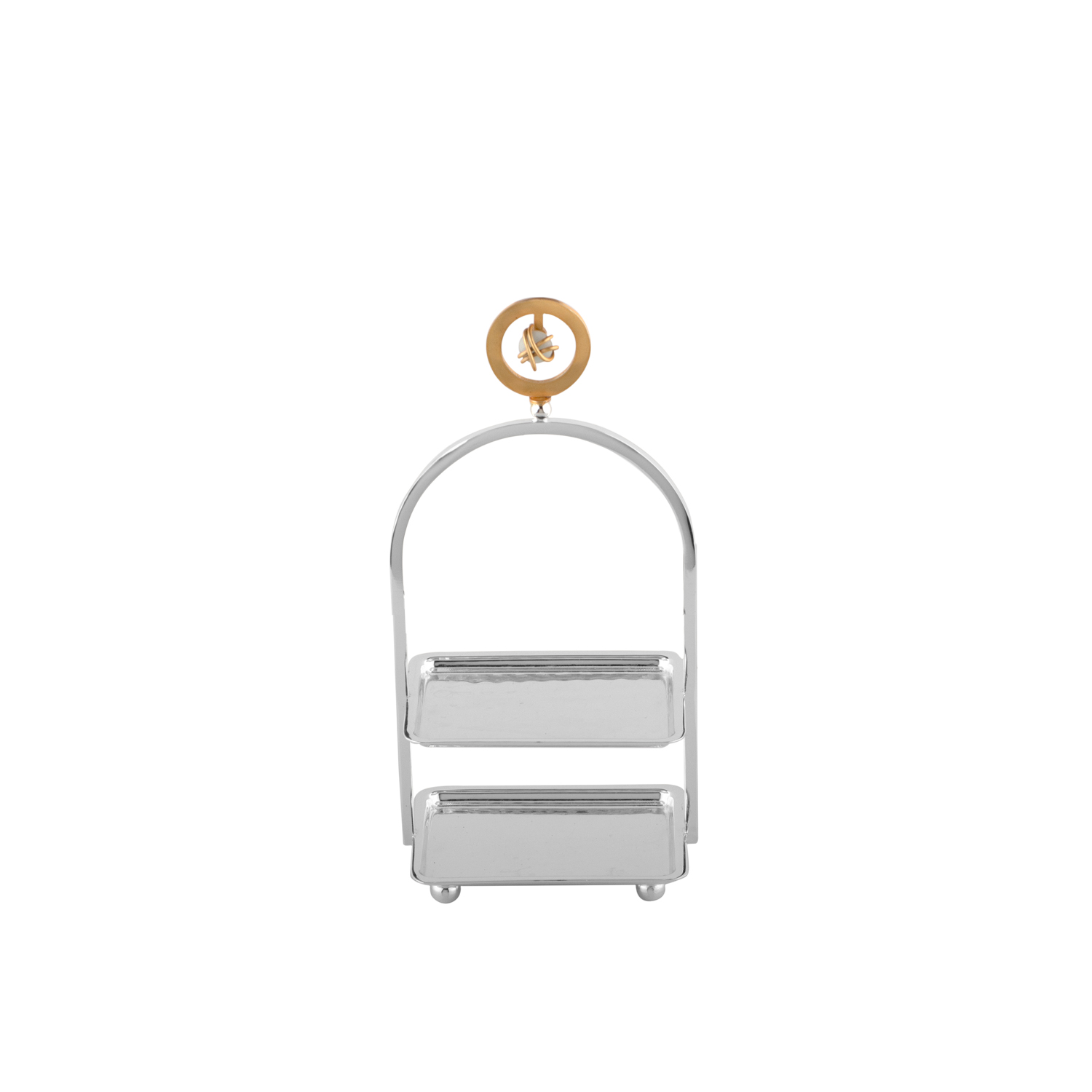 Charm İki Katlı Dikdörtgen Kurabiyelik 21cm