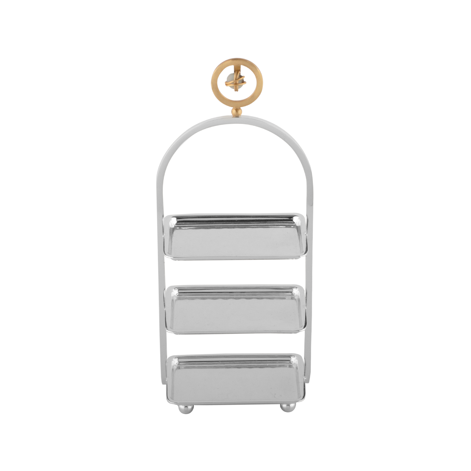 Charm Üç Katlı Dikdörtgen Kurabiyelik 21cm