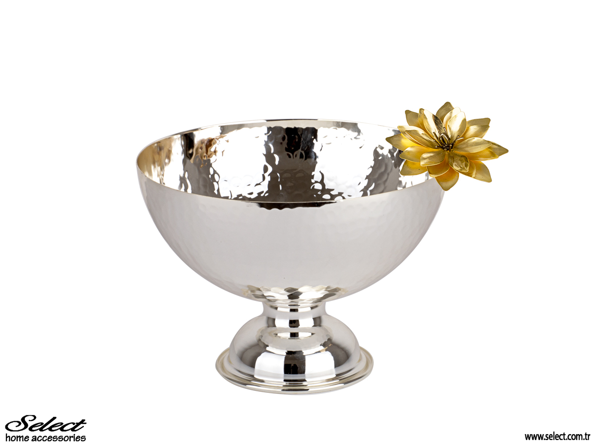 Lotus Ayaklı Yuvarlak Kase 21cm