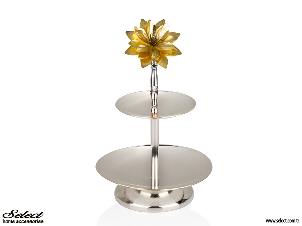 Lotus İki Katlı Kurabiyelik 13x16cm