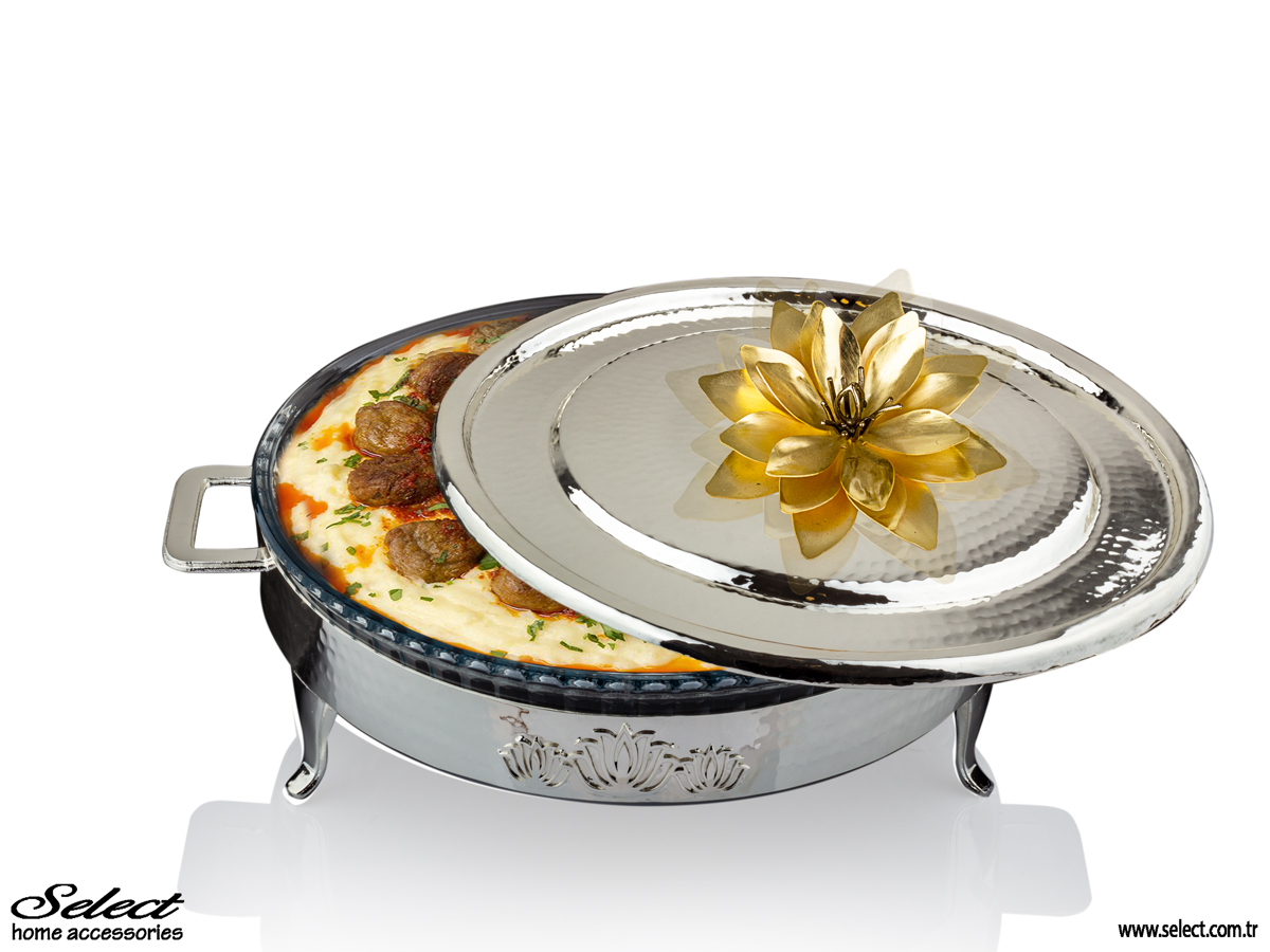 Lotus Yuvarlak Giydirmeli Fırın Kabı 26cm