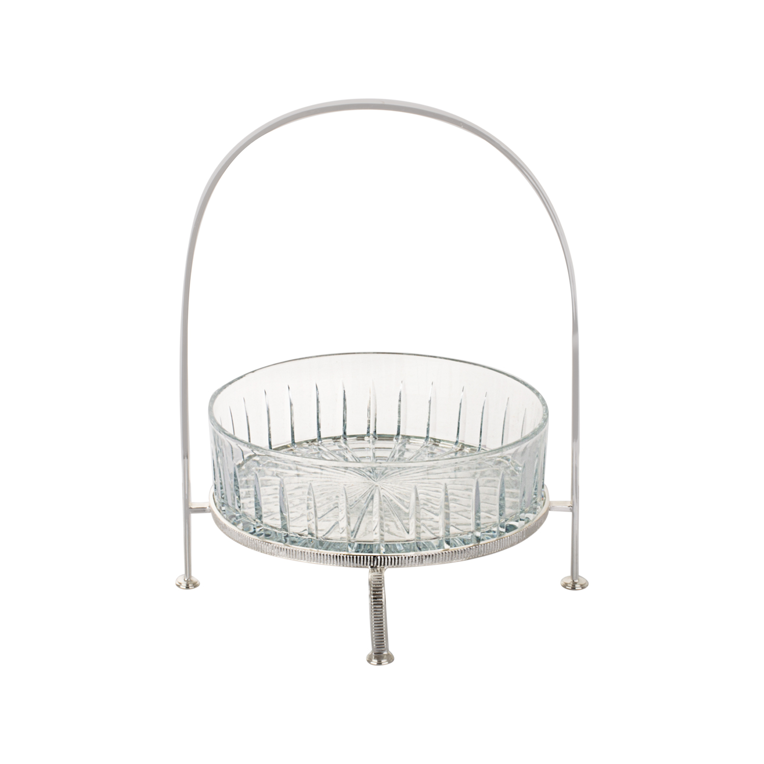 Modena I Yuvarlak Cam Kesme Sunum Kasesi 25cm