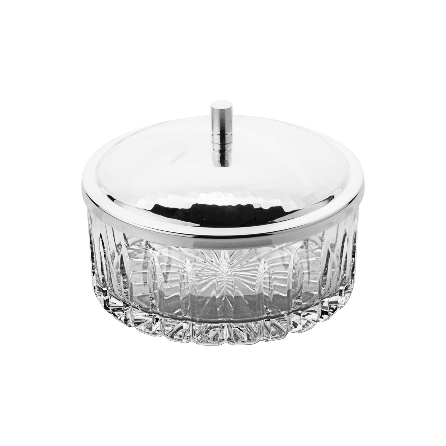 Modena I Kapaklı Cam Yayvan Kase 16cm